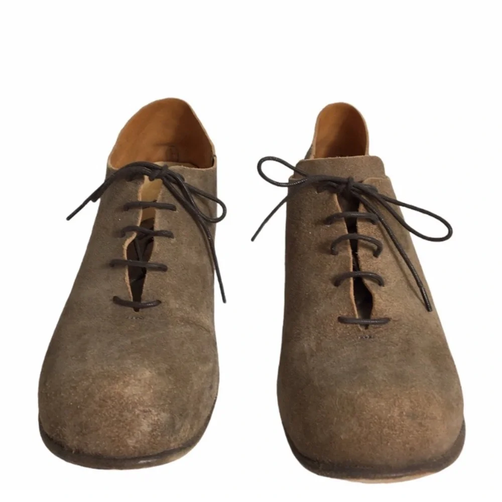 Reinhard Plank Suede Beige Chukka Lace-up Casual Career Shoes 37 US 7 - Picture 3 of 12